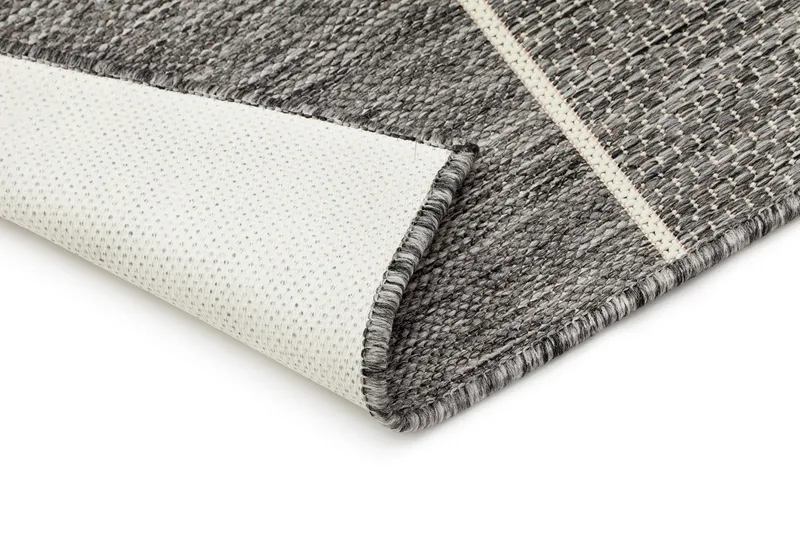 Madrid Square Flatvävd Matta 160x230 - Grå/Vit - Textil & mattor - Mattor - Stora mattor