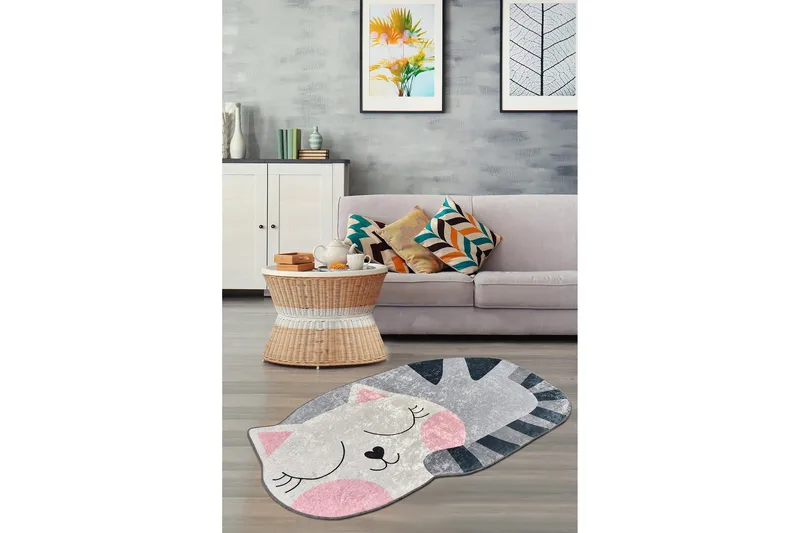 Okinaneko Matta 60x100 cm - Flerfärgad/Sammet - Textil & mattor - Mattor - Små mattor