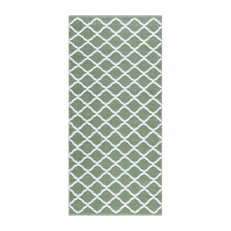 Plastmatta Hilma Wave, 70x250 cm, Grön
