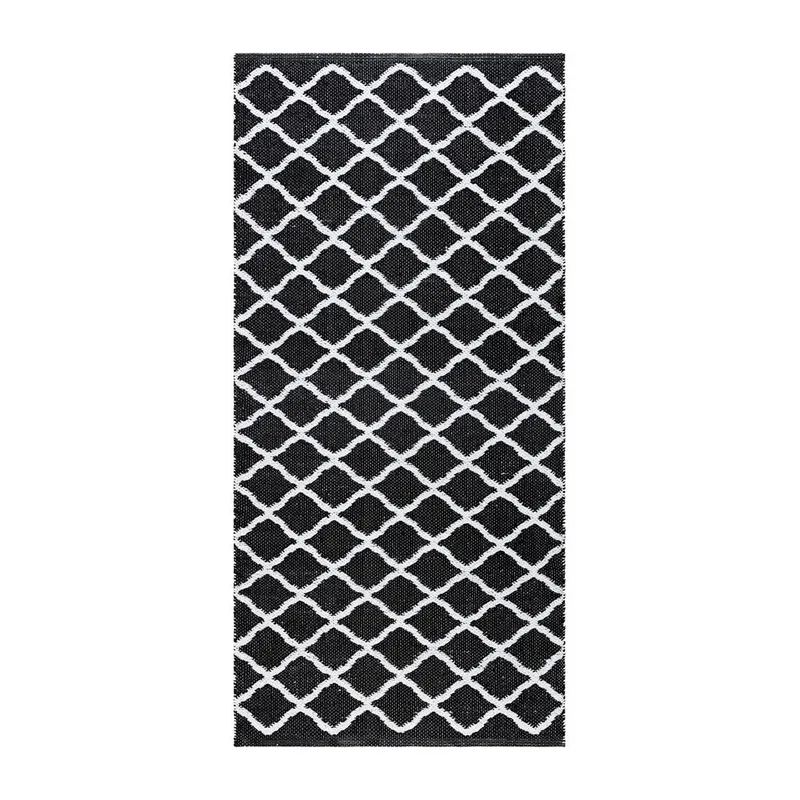 Plastmatta Hilma Wave, 70x250 cm, Svart