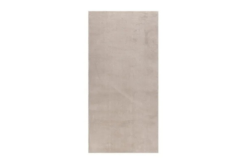 Tvättbar Matta Soft Rund, 120x120 cm, Melerad Linne