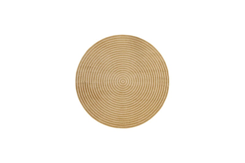 Wiltonmatta Hawaii Circle 200x200 cm, Gul, 200x200 cm, Gul