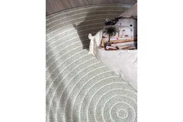 Wiltonmatta Hawaii Circle 240x240 cm, Grön - 240x240 cm, Grön - Textil & mattor - Mattor - Stora mattor