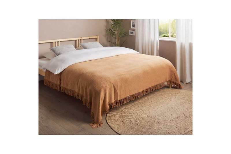 Sängöverkast Yerbent Brun, 200x220 cm - Brun, 200x220 cm - Textil & mattor - Sängkläder - Överkast - Överkast dubbelsäng
