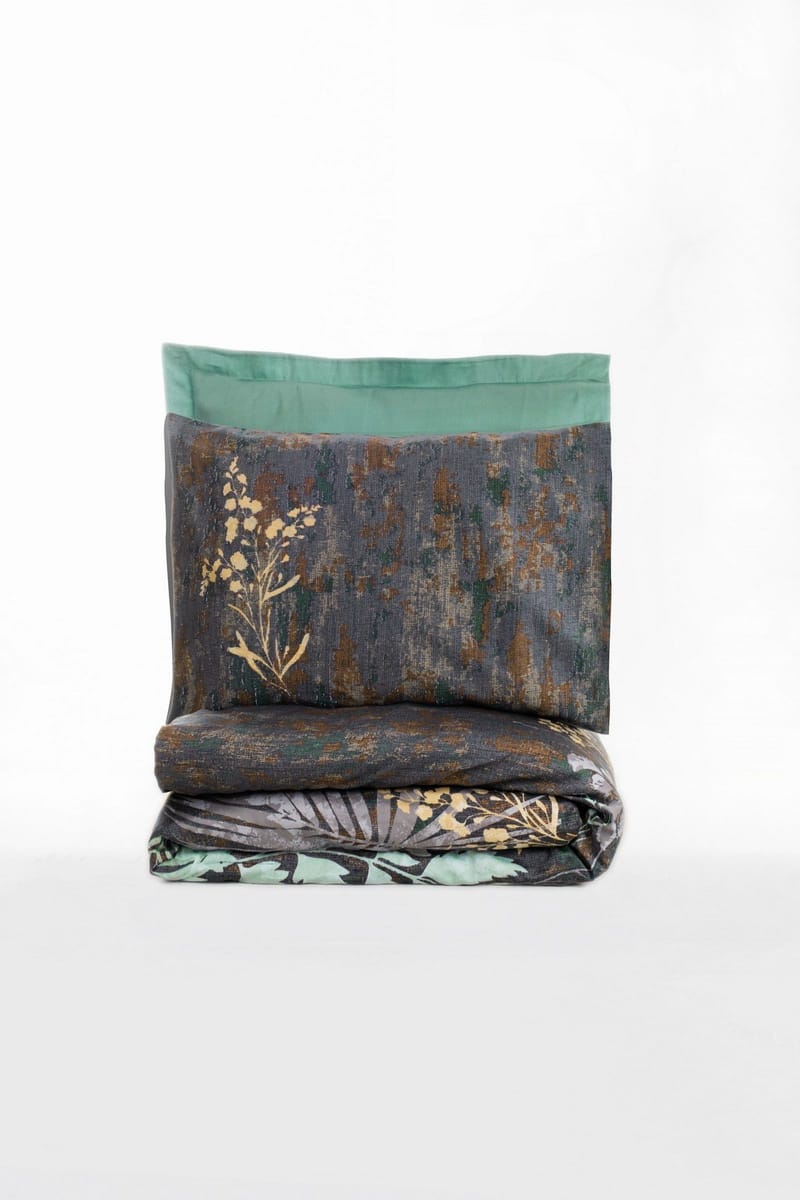 Lyronis Bäddset 240x220 cm, Mint/Antracit/Brun
