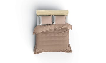 Nelam Bäddset 240x220 cm - Mink Kräm - Textil & mattor - Sängkl äder - Bäddset & påslakanset