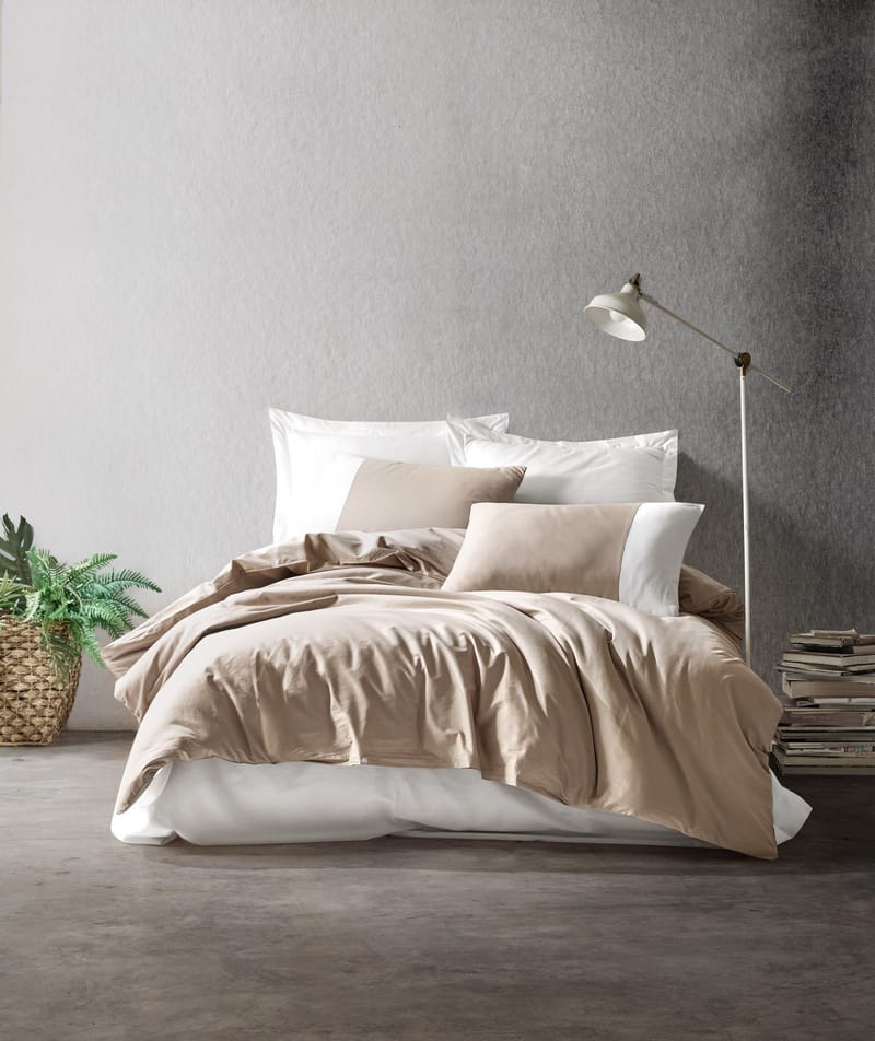 Nelam Bäddset 240x220 cm - Mink Kräm - Textil & mattor - Sängkläder - Bäddset & påslakanset