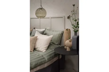 Påslakanset Dubbelsäng 3-Dels Satin - Grön - Textil & mattor - Sängkläder - Bäddset & påslakanset