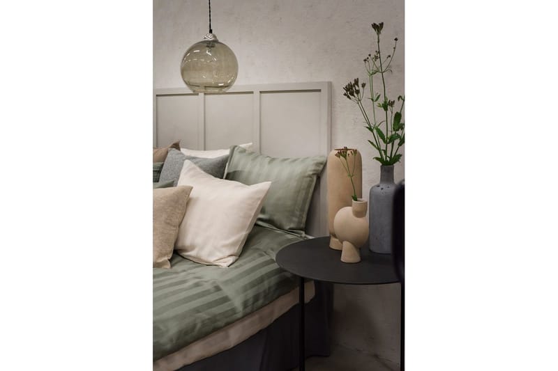 Påslakanset Dubbelsäng 3-Dels Satin - Grön - Textil & mattor - Sängkläder - Bäddset & påslakanset