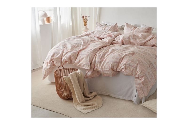 Påslakanset Enkelsäng 2-Dels Jasmine Peach - Textil & mattor - Sängkläder - Bäddset & påslakanset