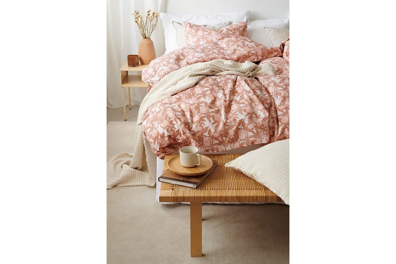 Påslakanset Enkelsäng 2-Dels Pomegranate - Peach - Textil & mattor - Sängkläder - Bäddset & påslakanset