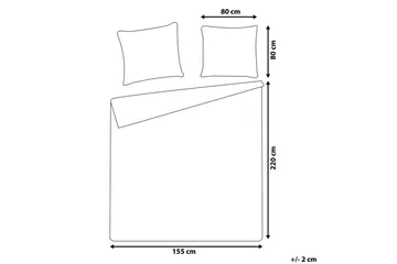 Påslakanset Harmonridge Blå, 220x155 cm - Blå, 220x155 cm - Textil & mattor - Sängkläder - Bäddset & påslakanset