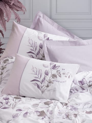 Tharion Bäddset 240x220 cm - Lila Vit - Textil & mattor - Sängkläder - Bäddset & påslakanset