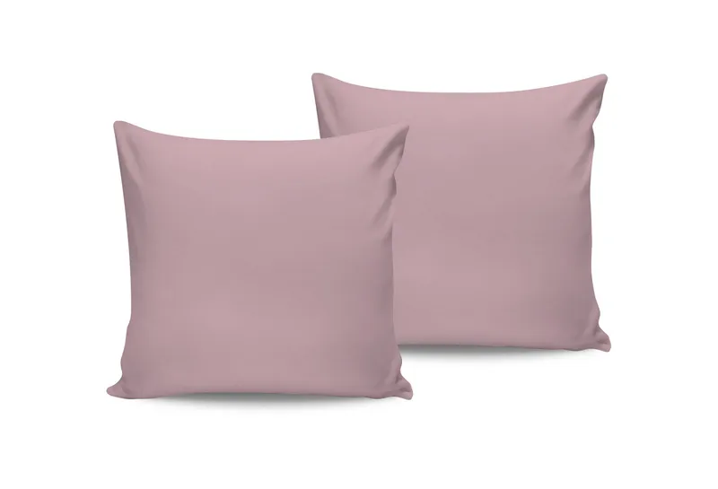 Merionis Örngott 2-pack 60x60 cm, Ljusrosa