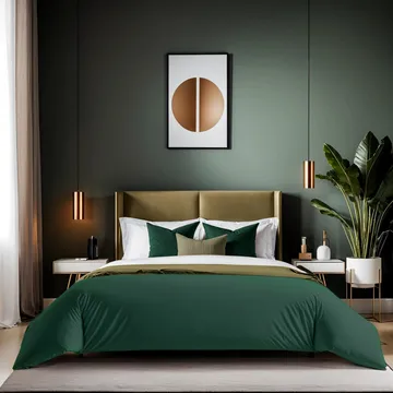 Veyloren Påslakan 200x200 cm - Mörkgrön - Textil & mattor - Barntextilier - Barnsängkläder - Spjälsäng sängkläder - Lakan spjälsäng