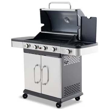 Gasolgrill 14.5 kW | 4 rostfria brännare & 1 sidobrännare | St. Louis - Trädgård & spabad - Grillar & matlagning utomhus - Gasolgrill