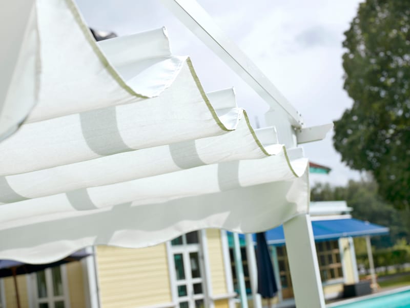 Hillerstorp Skanör Pergolatak 300 x 400 cm - Vit - Utemöbler - Solskydd - Pergola