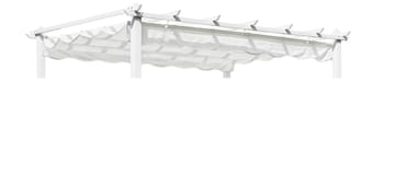 Hillerstorp Skanör Pergolatak 300 x 400 cm - Vit - Utemöbler - Solskydd - Pergola