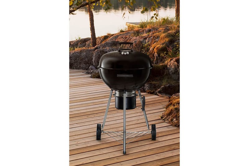 Kolgrill Mustang Gourmet 57 - Svart - Trädgård & spabad - Grillar & matlagning utomhus - Kolgrillar - Klotgrillar