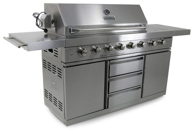 Stor rostfri gasolgrill New Orleans - Trädgård & spabad - Grillar & matlagning utomhus - Gasolgrill