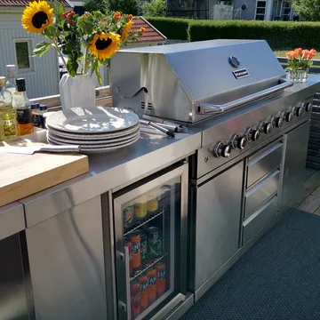 Stor rostfri gasolgrill New Orleans - Trädgård & spabad - Grillar & matlagning utomhus - Gasolgrill
