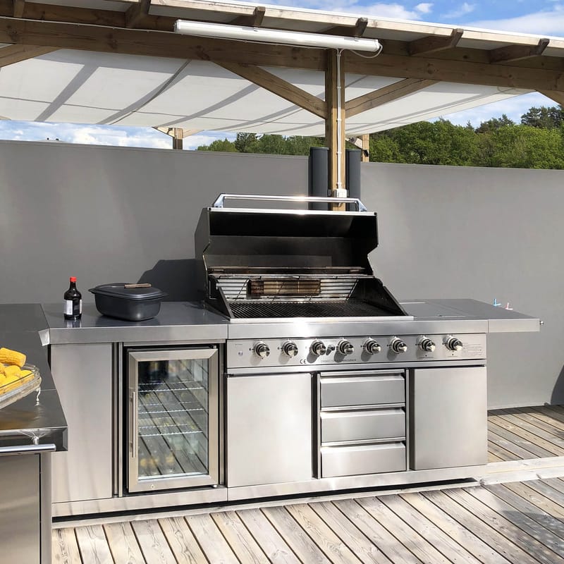 Stor rostfri gasolgrill New Orleans - Trädgård & spabad - Grillar & matlagning utomhus - Gasolgrill