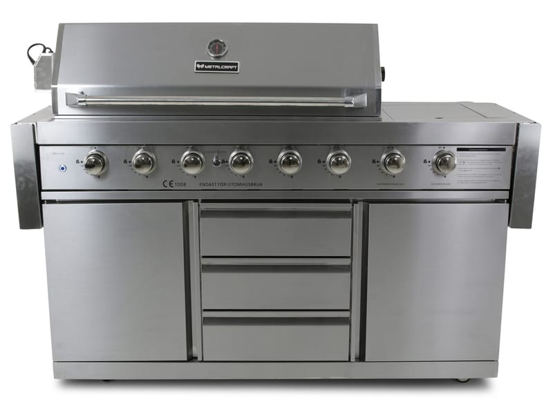 Stor rostfri gasolgrill New Orleans - Trädgård & spabad - Grillar & matlagning utomhus - Gasolgrill