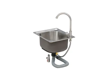 Alicante Vask med blandare & avlopp - Rostfritt stål - Trädgård & spabad - Grillar & matlagning utomhus - Utekök - Färdiga utekök