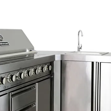 Hörnmodul till utekök Silver - Trädgård & spabad - Grillar & matlagning utomhus - Utekök - Färdiga utekök