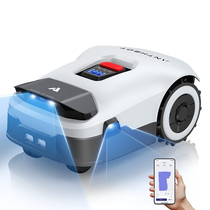 Robotgräsklippare utan slinga 3600m² | Full-Band RTK + 4 AI-kameror | ANTHBOT Genie 3000