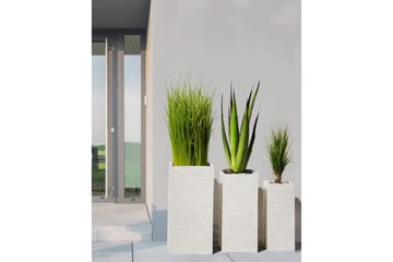 Trädgårdskruka Dion Beige, 40x40x77 cm - Beige, 40x40x77 cm - Trädgård & spabad - Trädgårdsskötsel - Odling - Planteringskärl & blomkruka - Stor blomkruka