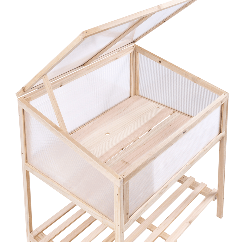Växthus För Balkong Aranova Granträ 58 cm - Brun/Transparent - Trädgård & spabad - Trädgårdsskötsel - Odling - Planteringskärl & blomkruka - Drivbänk
