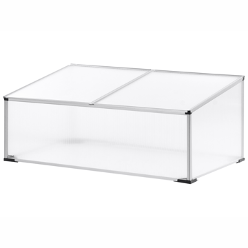 Växthus För Trädgård Serifos 60 cm - Silver/Transparent - Trädgård & spabad - Trädgårdsskötsel - Odling - Planteringskärl & blomkruka - Drivbänk