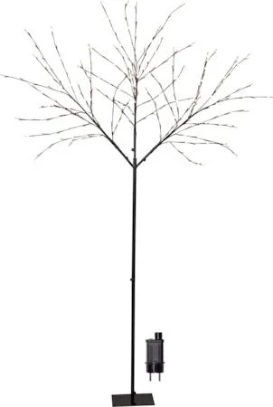 Albero Dekorationsträd belysning 250 cm - svart med vita ljuspunkter - Trädgård & spabad - Utemiljö - Altan & terrass - Altanbelysning