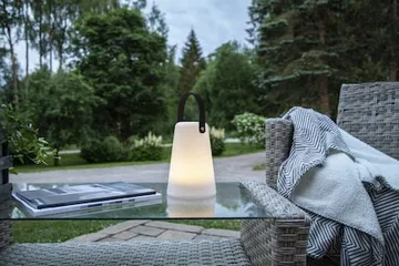 Batteridriven Lykta Linterna 14x20 cm Inomhus/Utomhus - Vit / Svart - Trädgård & spabad - Utemiljö - Altan & terrass - Altanbelysning