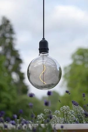 Bowl Hängande dekoration belysning 12.5 cm - rökfärgad - Trädgård & spabad - Utemiljö - Altan & terrass - Altanbelysning