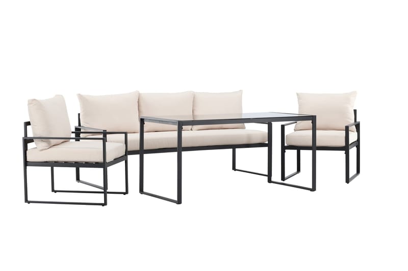 Catania Soffgrupp Utomhus 5-sits - Svart - Utemöbler - Loungemöbler - Soffgrupp utomhus