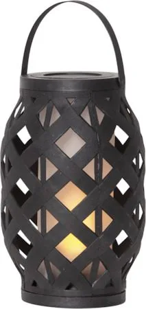 Flame Black Lykta 15 cm - svart - Trädgård & spabad - Utemiljö - Altan & terrass - Altanbelysning