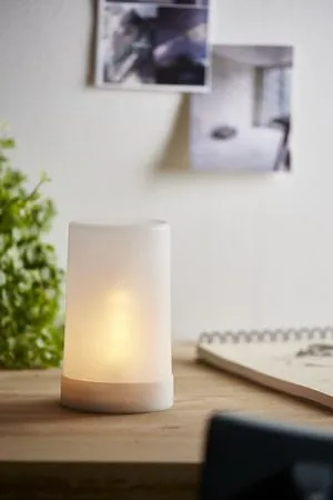 Flame Candle LED Blockljus 9 cm - vit - Trädgård & spabad - Utemiljö - Altan & terrass - Altanbelysning