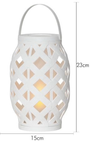 Flame Lykta 15 cm - vit - Trädgård & spabad - Utemiljö - Altan & terrass - Altanbelysning