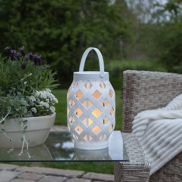 Flame Lykta 15 cm - vit - Trädgård & spabad - Utemiljö - Altan & terrass - Altanbelysning
