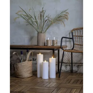 Flamme Rak LED Ljus 27,5 cm - vit - Trädgård & spabad - Utemiljö - Altan & terrass - Altanbelysning
