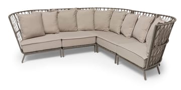 Hillerstorp Jet Set Loungesoffa Hörn - Beige - Utemöbler - Loungemöbler - Loungesoffa