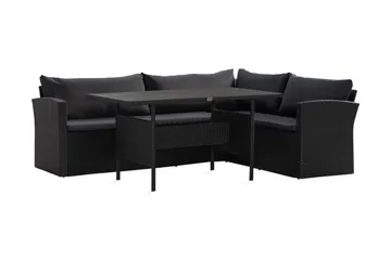 James Light Soffgrupp Utomhus  5-sits - Svart - Utemöbler - Loungemöbler - Soffgrupp utomhus
