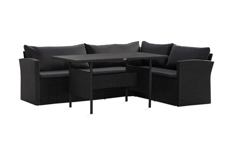 James Light Soffgrupp Utomhus  5-sits - Svart - Utemöbler - Loungemöbler - Soffgrupp utomhus