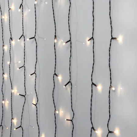 LED-ljusgardin Jul Crispy Ice White 130x200 cm 120 ljus - Svart - Trädgård & spabad - Utemiljö - Altan & terrass - Altanbelysning