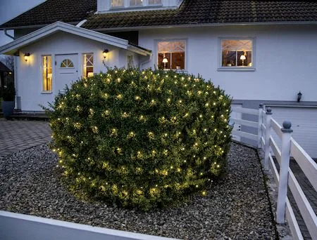 LED-ljusnät Jul Crispy Ice White 200x200 cm 160 ljus - Svart - Trädgård & spabad - Utemiljö - Altan & terrass - Altanbelysning
