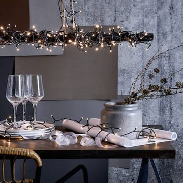 LED-ljusslinga Jul Crispy Ice White 13 m 180 ljus - Svart / Transparent - Trädgård & spabad - Utemiljö - Altan & terrass - Altanbelysning