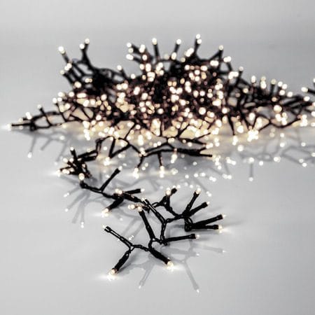 LED-ljusslinga Jul Crispy Ice White 16 m 800 ljus - Svart - Trädgård & spabad - Utemiljö - Altan & terrass - Altanbelysning