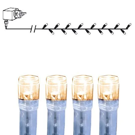 LED-ljusslinga Jul Serie LED 80 ljus Varmvit, Transparent